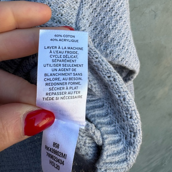 NWT Abound Grey Heather crop sweater - Picture 5 of 5